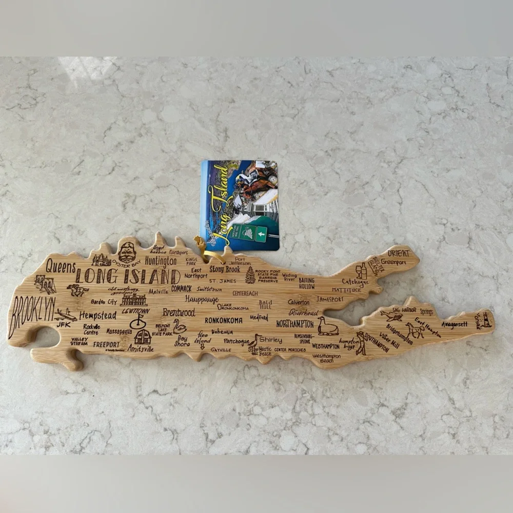 “Long Island” Totally Bamboo Laser-Etched Serving/Cutting Board NWT - Picture 2 of 6
